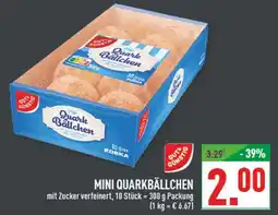 Marktkauf Gut&günstig mini quarkbällchen Angebot