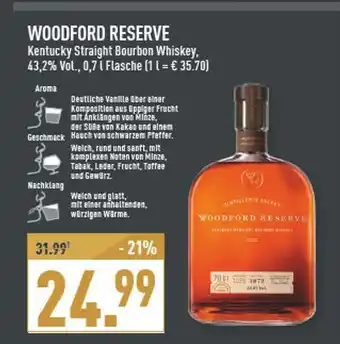 Marktkauf Woodford reserve kentucky straight bourbon whiskey Angebot
