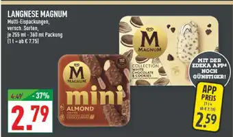Marktkauf Langnese magnum mini almond Angebot