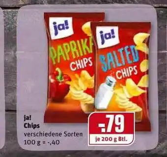 REWE Kaufpark Ja! Chips Angebot