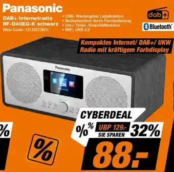 Expert Panasonic DAB+ Internetradio RF-D40EG-K schwarz Angebot