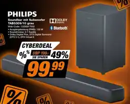 Expert PHILIPS Soundbar mit Subwoofer TAB5309/10 grau Angebot