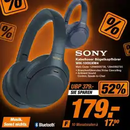 Expert SONY Kabelloser Bügelkopfhörer WH-1000XM4 Angebot