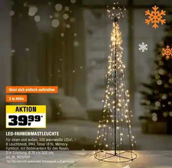 OBI Led-fahnenmastleuchte Angebot