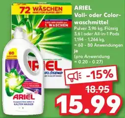 Kaufland ARIEL Voll- oder Colorwaschmittel Angebot