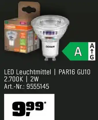 OBI Osram LED Leuchtmittel | PAR16 GU10 Angebot