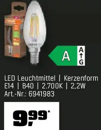 OBI Osram LED Leuchtmittel Angebot