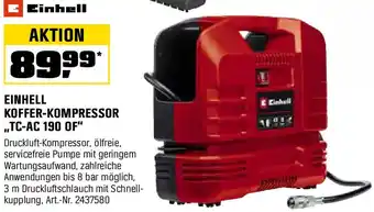 OBI Einhell koffer-kompressor ,,TC-AC 190 OF" Angebot