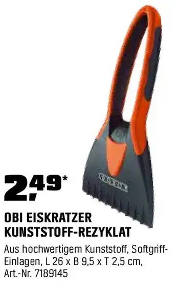 OBI Obi eiskratzer kunststoff-rezyklat Angebot