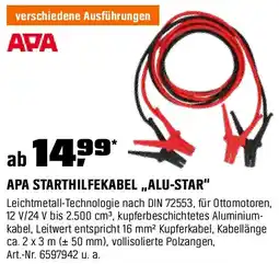OBI Apa starthilfekabel „alu-star" Angebot