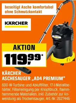 OBI Kärcher aschesauger „AD4 premium" Angebot
