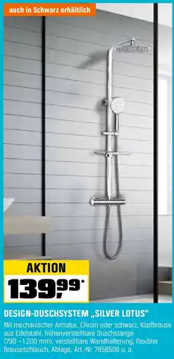 OBI Design-duschsystem ,,silver lotus" Angebot