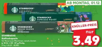 Kaufland STARBUCKS Kaffeekapseln Angebot