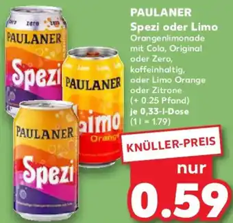 Kaufland PAULANER Spezi oder Limo Angebot