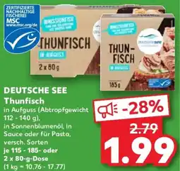 Kaufland DEUTSCHE SEE Thunfisch Angebot