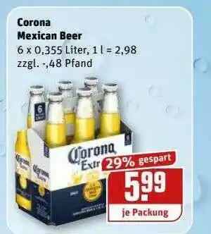 REWE Kaufpark Corona Mexican Beer Angebot