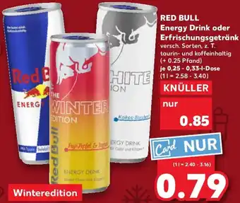 Kaufland RED BULL Energy Drink oder Erfrischungsgetränk Angebot