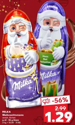 Kaufland MILKA Weihnachtsmann Angebot