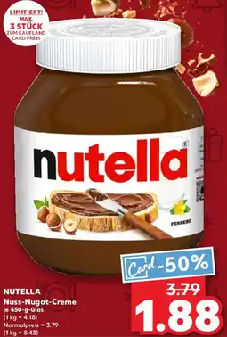 Kaufland NUTELLA Nuss-Nugat-Creme Angebot