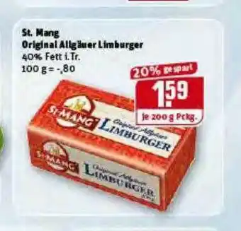 REWE Kaufpark St, Mang Original Allgäuer Limburger Angebot