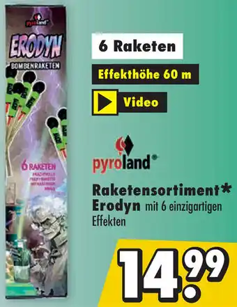 Mäc Geiz Pyroland Raketensortiment Erodyn Angebot