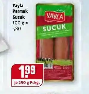 REWE Kaufpark Yayla Parmak Sucuk Angebot