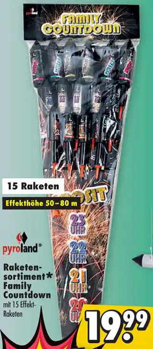 Mäc Geiz Pyroland Raketensortiment Family Countdown Angebot