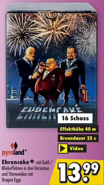 Mäc Geiz Pyroland Ehrencake Angebot