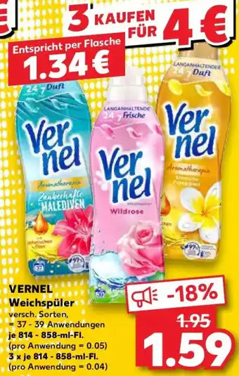 Kaufland VERNEL Weichspüler Angebot