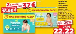 Kaufland PAMPERS Windeln oder Pants Maxi-Pack Angebot