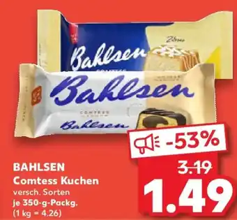 Kaufland BAHLSEN Comtess Kuchen Angebot