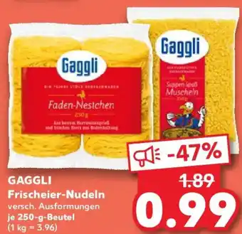 Kaufland GAGGLI Frischeier-Nudeln Angebot