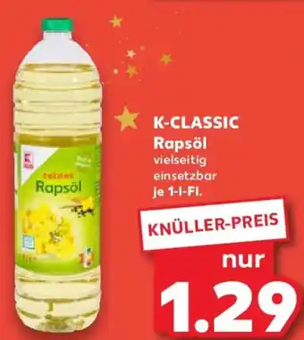 Kaufland K-CLASSIC Rapsöl Angebot