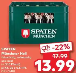 Kaufland SPATEN Münchner Hell Angebot