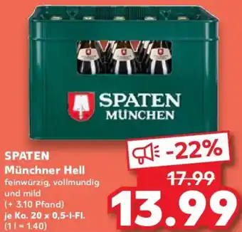 Kaufland SPATEN Münchner Hell Angebot