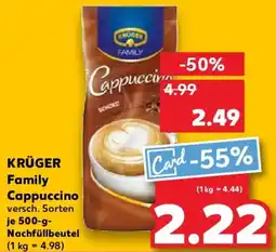 Kaufland KRÜGER Family Cappuccino Angebot