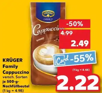 Kaufland KRÜGER Family Cappuccino Angebot