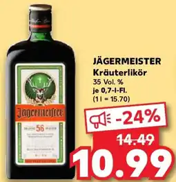 Kaufland JÄGERMEISTER Kräuterlikör Angebot