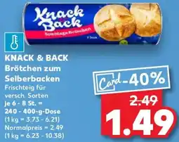 Kaufland KNACK & BACK Brötchen zum Selberbacken Angebot