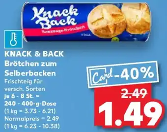 Kaufland KNACK & BACK Brötchen zum Selberbacken Angebot