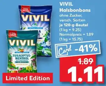 Kaufland VIVIL Halsbonbons Angebot