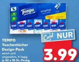 Kaufland TEMPO Taschentücher Design-Pack Angebot