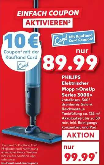 Kaufland PHILIPS Elektrischer Mopp OneUp Series 3000 Angebot