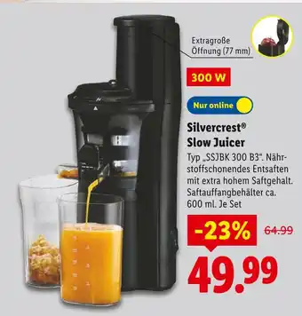 Lidl Silvercrest slow juicer Angebot
