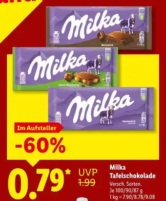 Lidl Milka noisette Angebot