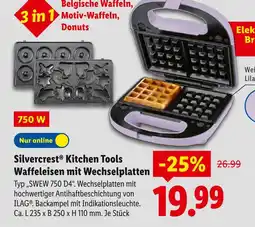 Lidl Silvercrest kitchen tools waffeleisen mit wechselplatten Angebot
