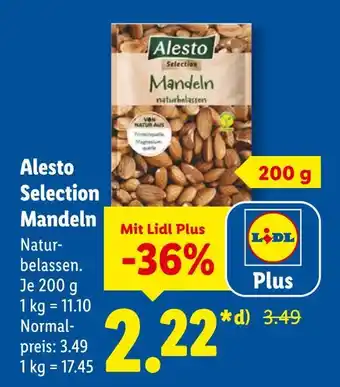 Lidl Alesto selection mandeln Angebot