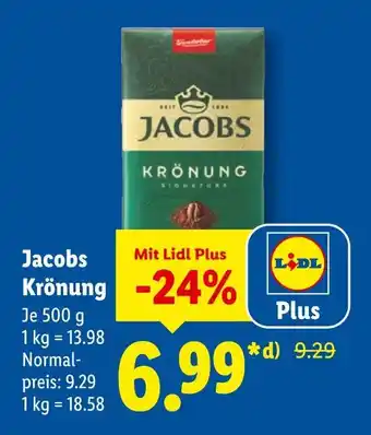 Lidl Jacobs krönung Angebot