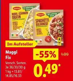 Lidl Maggi nudel-schinken gratin Angebot
