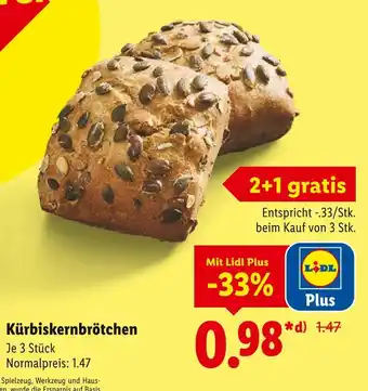 Lidl Kürbiskernbrötchen Angebot